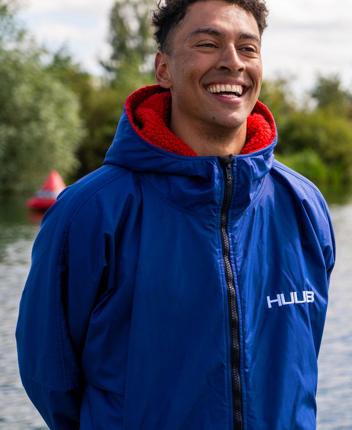 HUUB Changing Robe - Royal Blue and Red