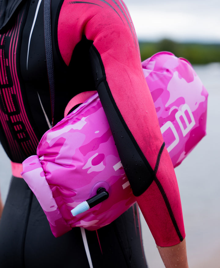 HUUB Safety Tow Float - Pink Camo