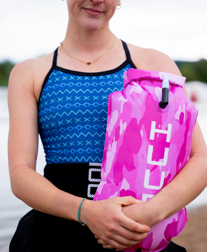 HUUB Safety Tow Float - Pink Camo