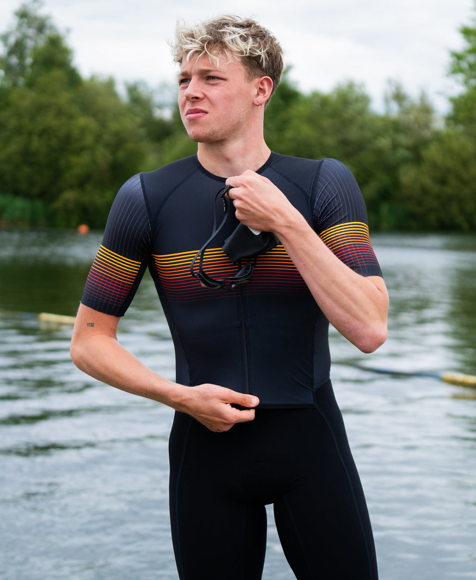 Flame Pro Aero Tri Suit open zip - Men's