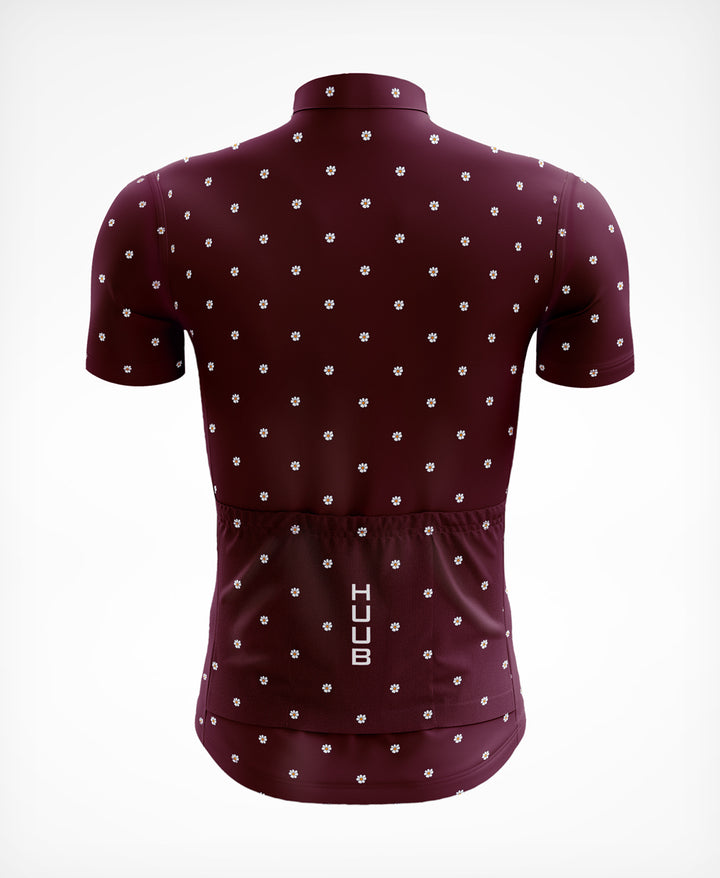 La Fleur Short Sleeve Jersey Grape Flowers - Women's
