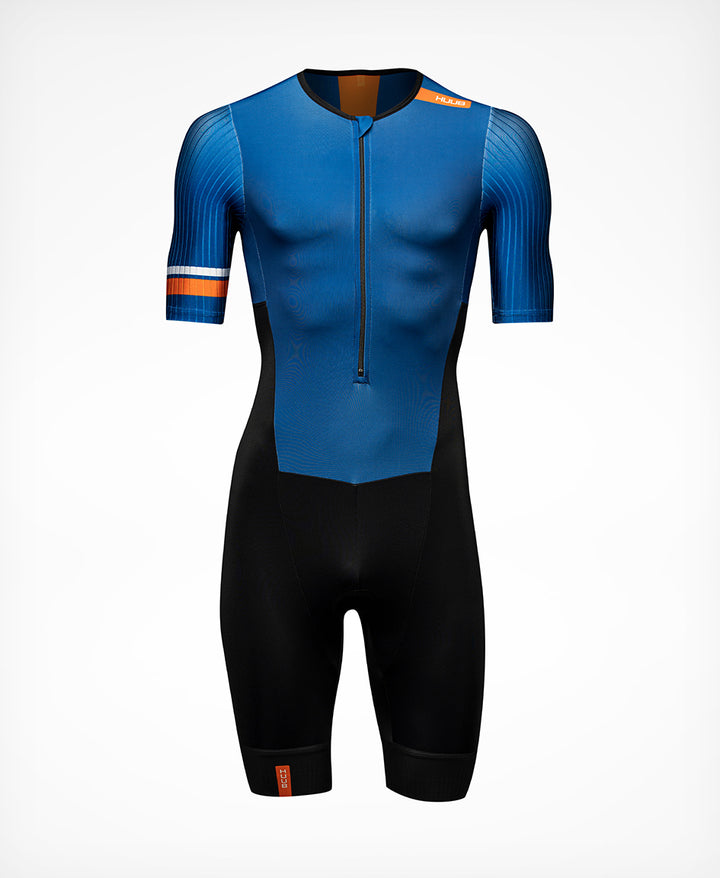 Mittsu Aero Tri Suit - Navy/Orange