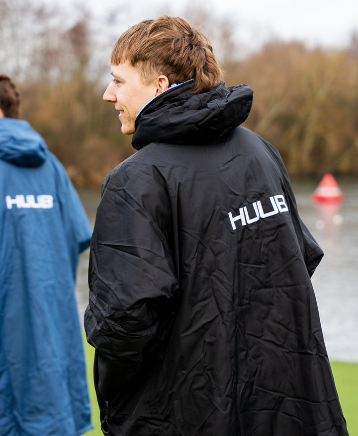 HUUB Changing Robe Black and Blue - XS/Junior