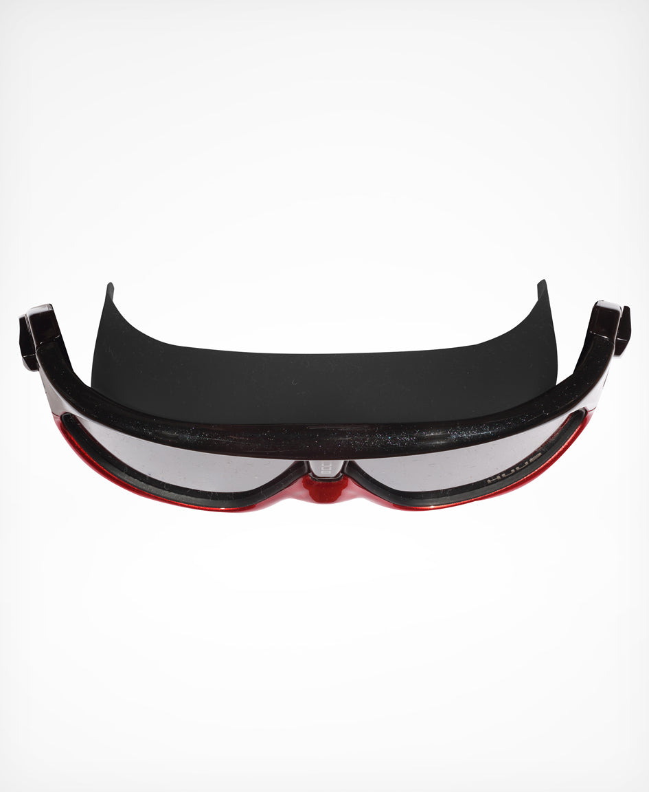 Ryft Open Water Swim Mask Black / Red - Dark Smoke Lens