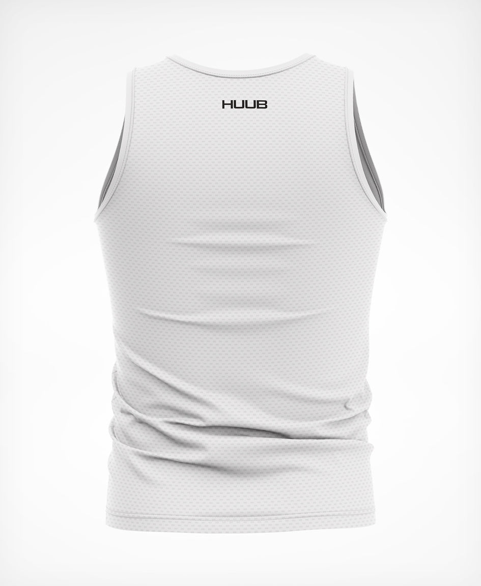 Essential Sleeveless Tech Baselayer - White