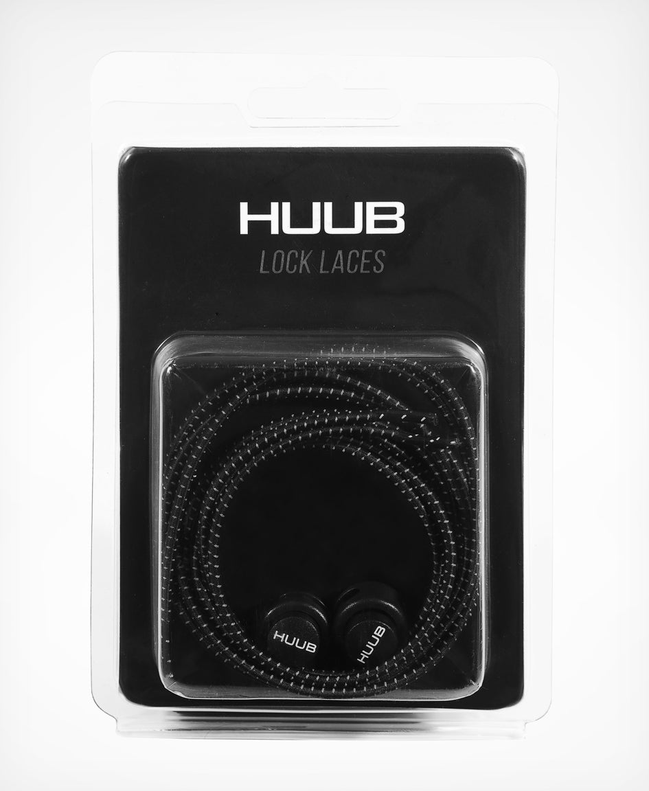 HUUB Elastic Laces with Locks - Black