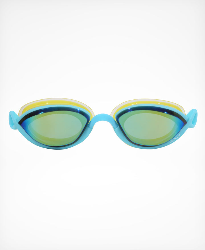 Pinnacle Air Seal Swim Goggle - Aqua/Fluo Yellow